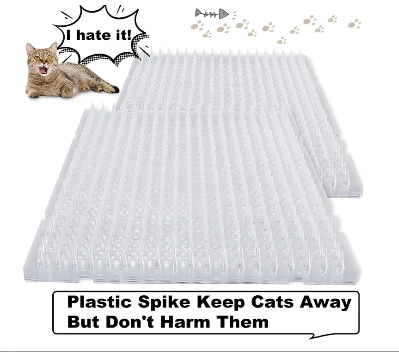 Kingtale Custom Pet Suppliers Clear Spiked Cat Repellent Mats for Outdoor Garden Window Sofa