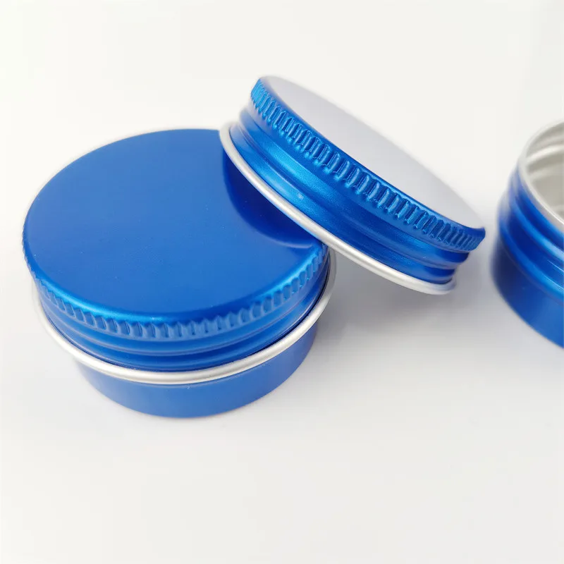 30g Blue Aluminum Tin Pot Cosmetic Cream Jar Empty Metal Pot Container with Factory Price