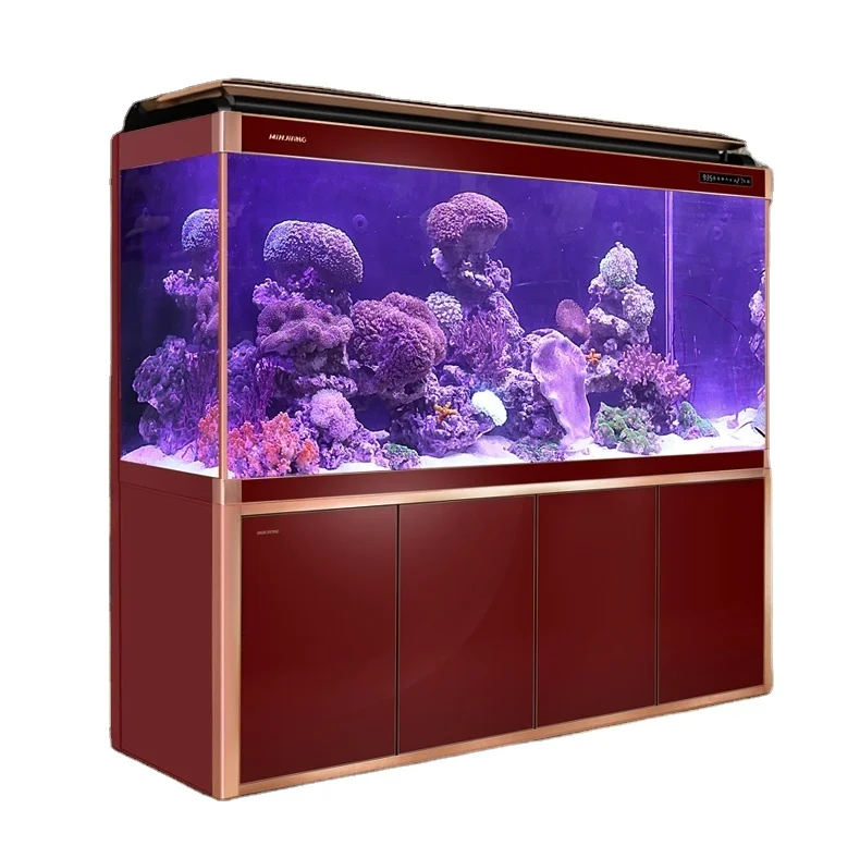 Minjiang aquarium aquarium living room large household bottom filter water free Feng Shui intelligent dragon Aquarium