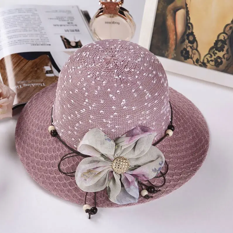 2023 Best Selling Lady Versatile Straw Hat Woman Designer Bucket Knitted Hat