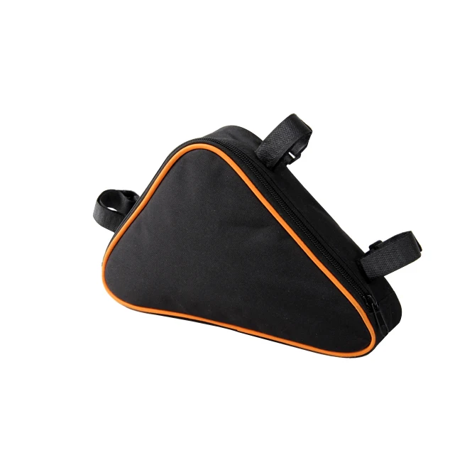 Новый дизайн 2021, Полиэстеровая водонепроницаемая черная сумка для велосипедной рамы, велосипедные сумки