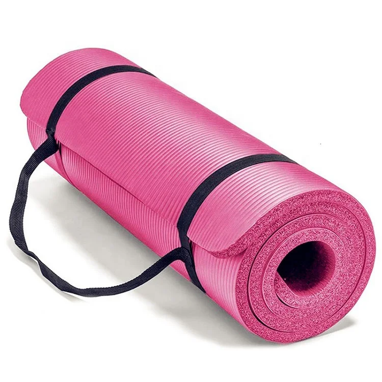 Custom cheap non slip women home gym 10mm nbr yoga mat