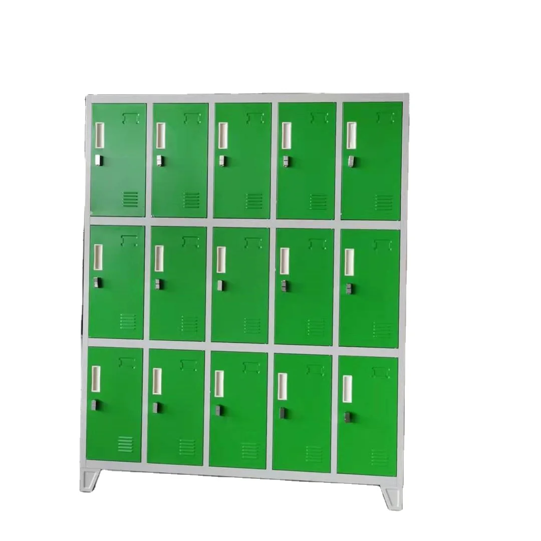 15 Door knock down Standing Steel Storage Metal Cabinet Locker