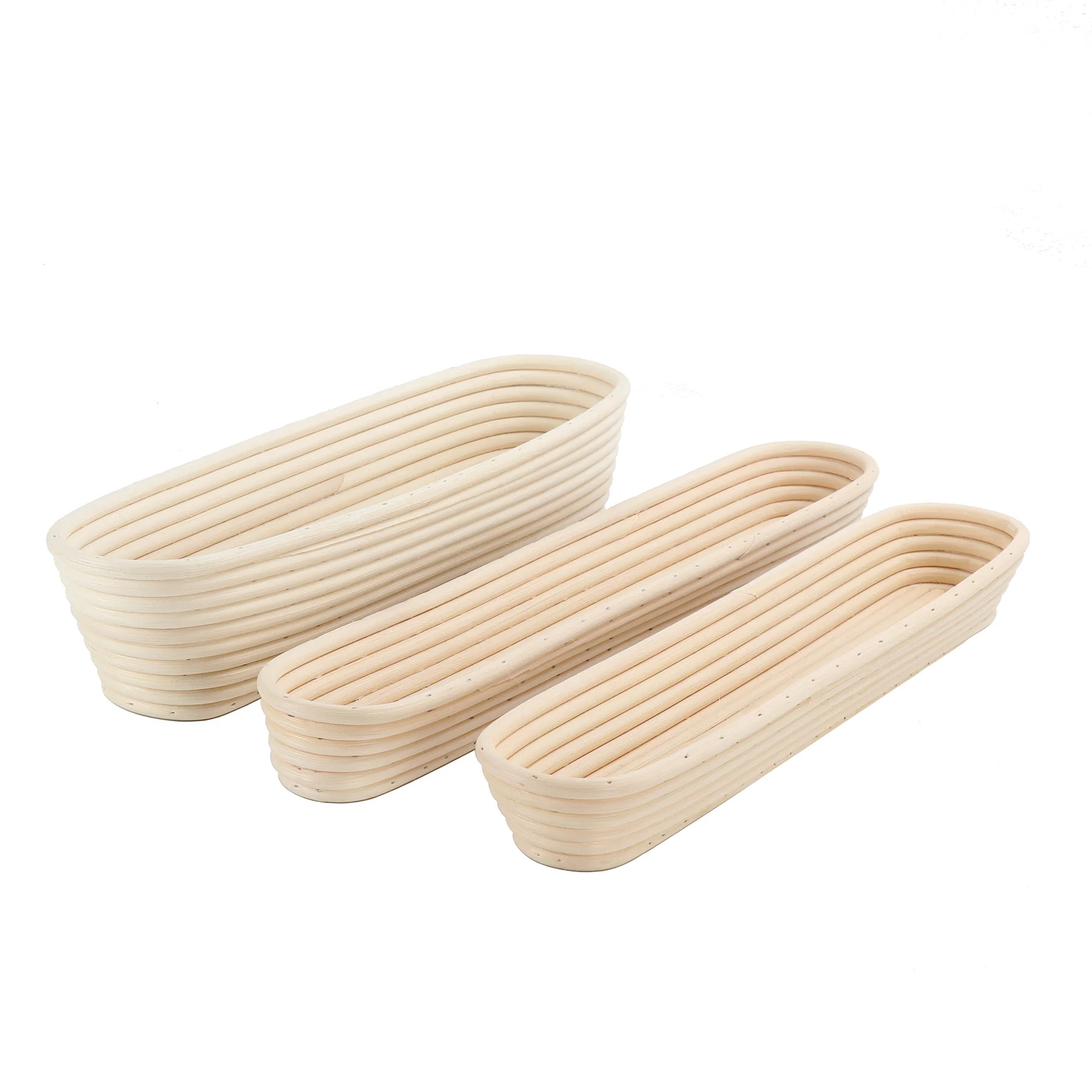 Wholesale Long Fermentation Basket For Sourdough Bread Rattan Baguette Bread Proofing Basket Bannetons Bortforms