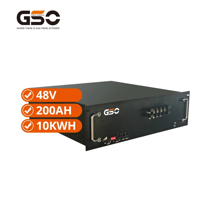 High Quality 48v 200ah Lifepo4 Rack Mount Lipo Battery Lithium Battery For Solar System