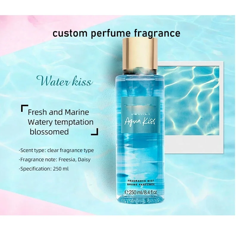 Бесплатный образец духов оптовая продажа аромат victoria Aqua Kiss ароматы секретные духи оригинальный набор подарочный