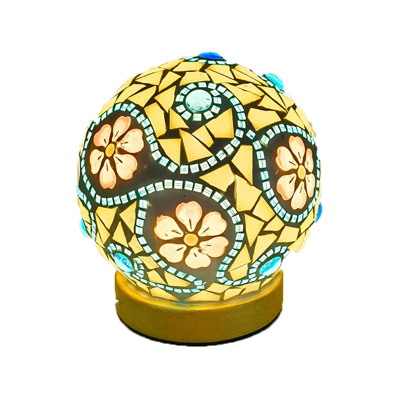 Arts & Craft Kit For Kids Mosaic Night light DIY Lamp Stained Glass With Glue