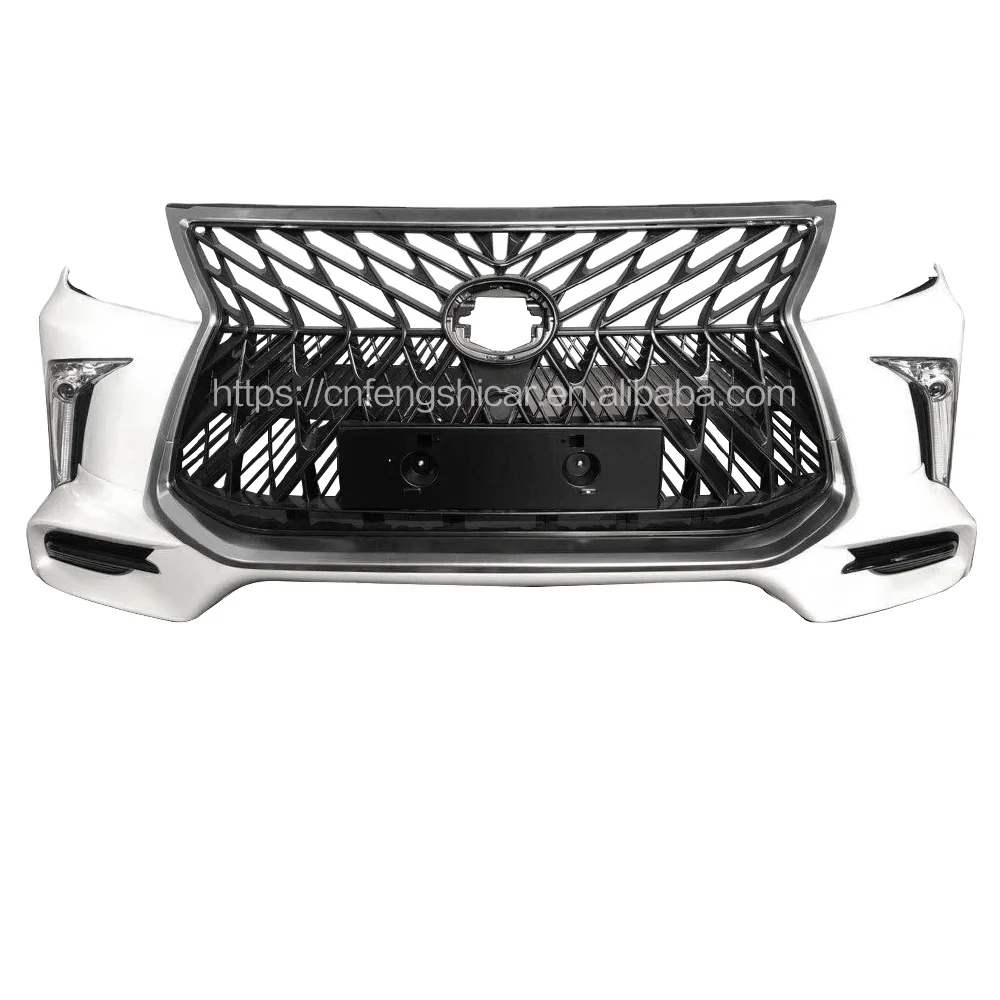 Front Bumper bodykit Lexus Lx 570 2012-2015 upgrade to 2018 T-rd body kits with headlight