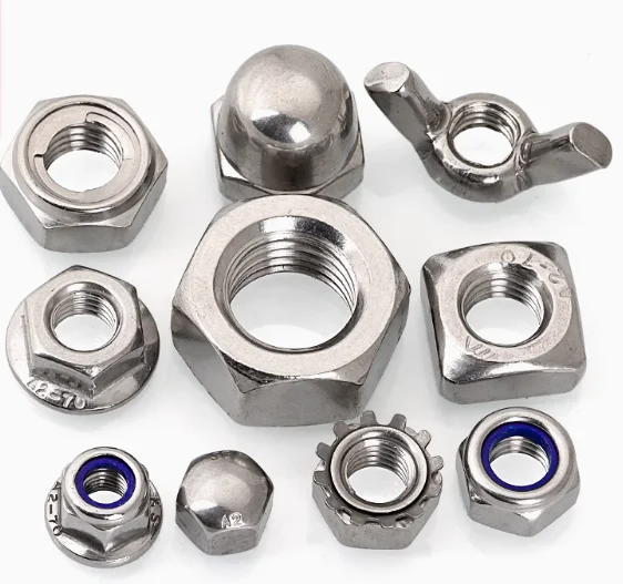 High Quality Stainless Steel Aluminium Copper Hex Head Nuts Various Finishes-Galvanized Plated Coated Polished Zinc Plating Nut