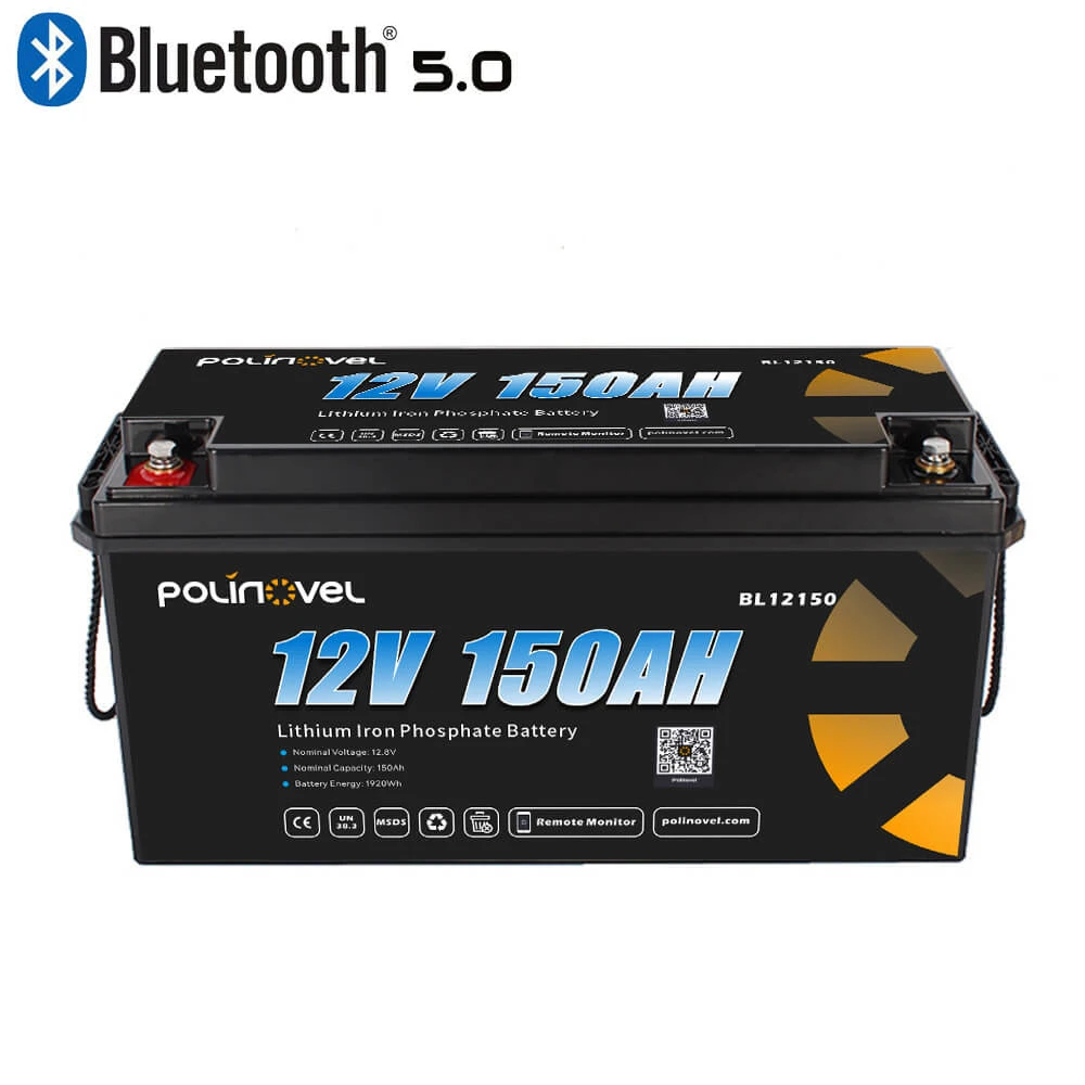 Polinovel solar camper boat trailer 12v 120ah lifepo4 lithium ion battery 24v 60ah
