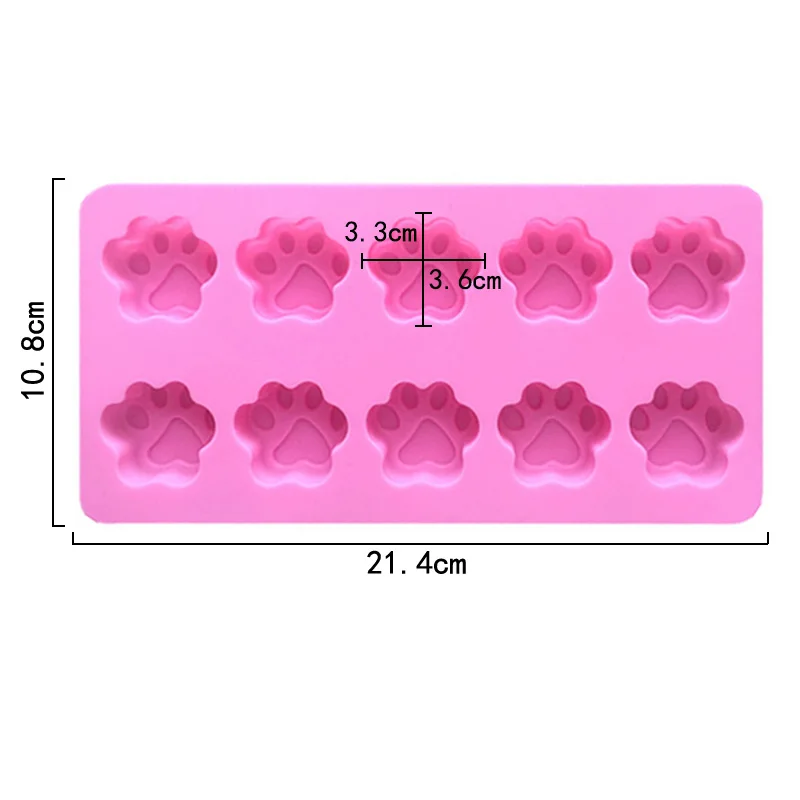 125 silicone cake 3d soap mold 10 cavity cat feet shape pudding mold cheese silicone mold cake decorating candle resin bpa free