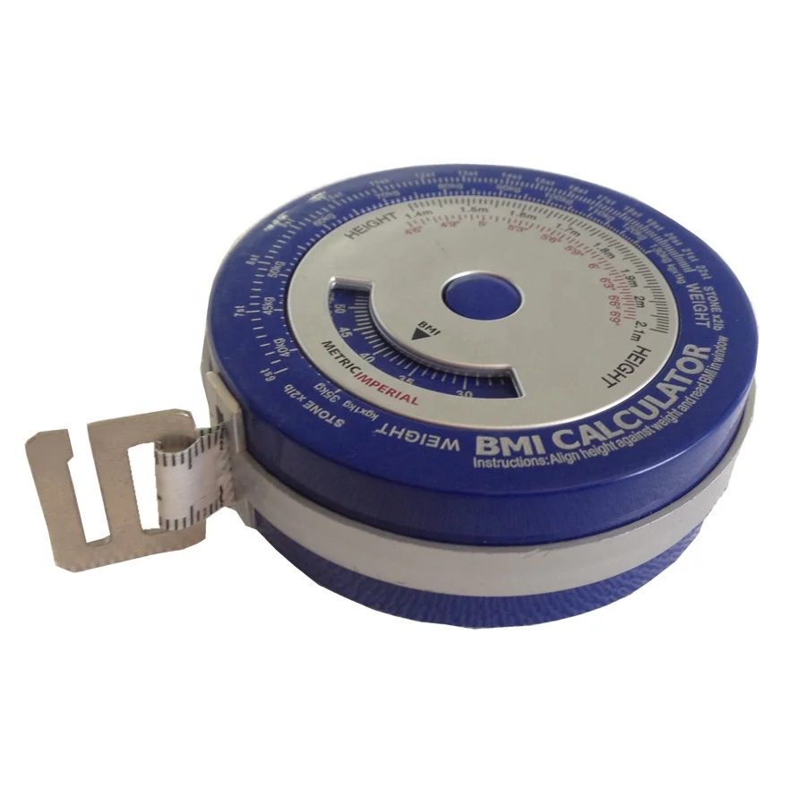 Fitness products body measure BMI aluminium tape measurement 150cm