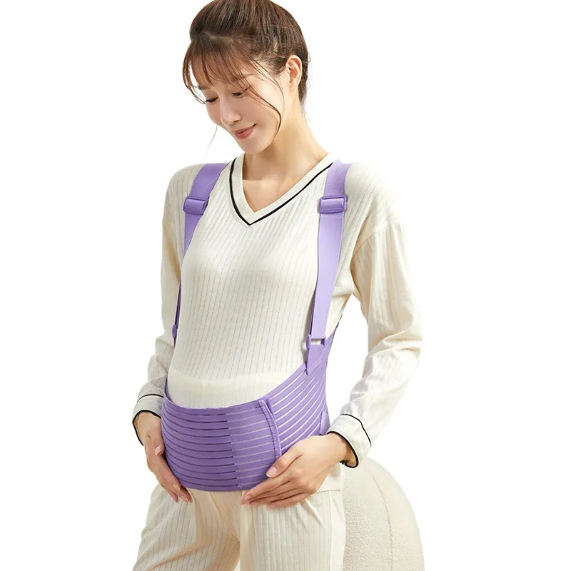 New Large Size Universal Maternity Belly Belt Breathable Shoulder Type for Late Pregnancy Four Seasons Protection Waist Strap