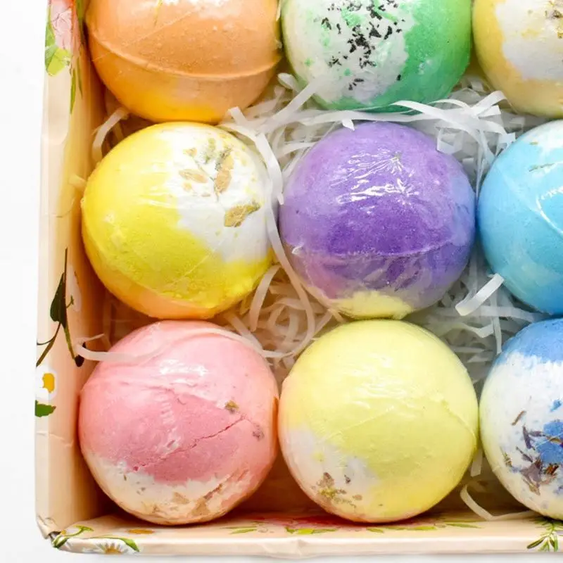 Hot Selling Private Label Customized Rich Bubble Floral Scent Vegan Bath Bombs
