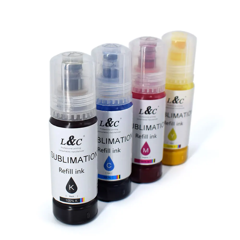 70ml 100ml 127ml Free Customization Dye Sublimation Ink tinta de sublimacion For Epson Ecotank Eco Tank  ET 16650 2800 4800 2550