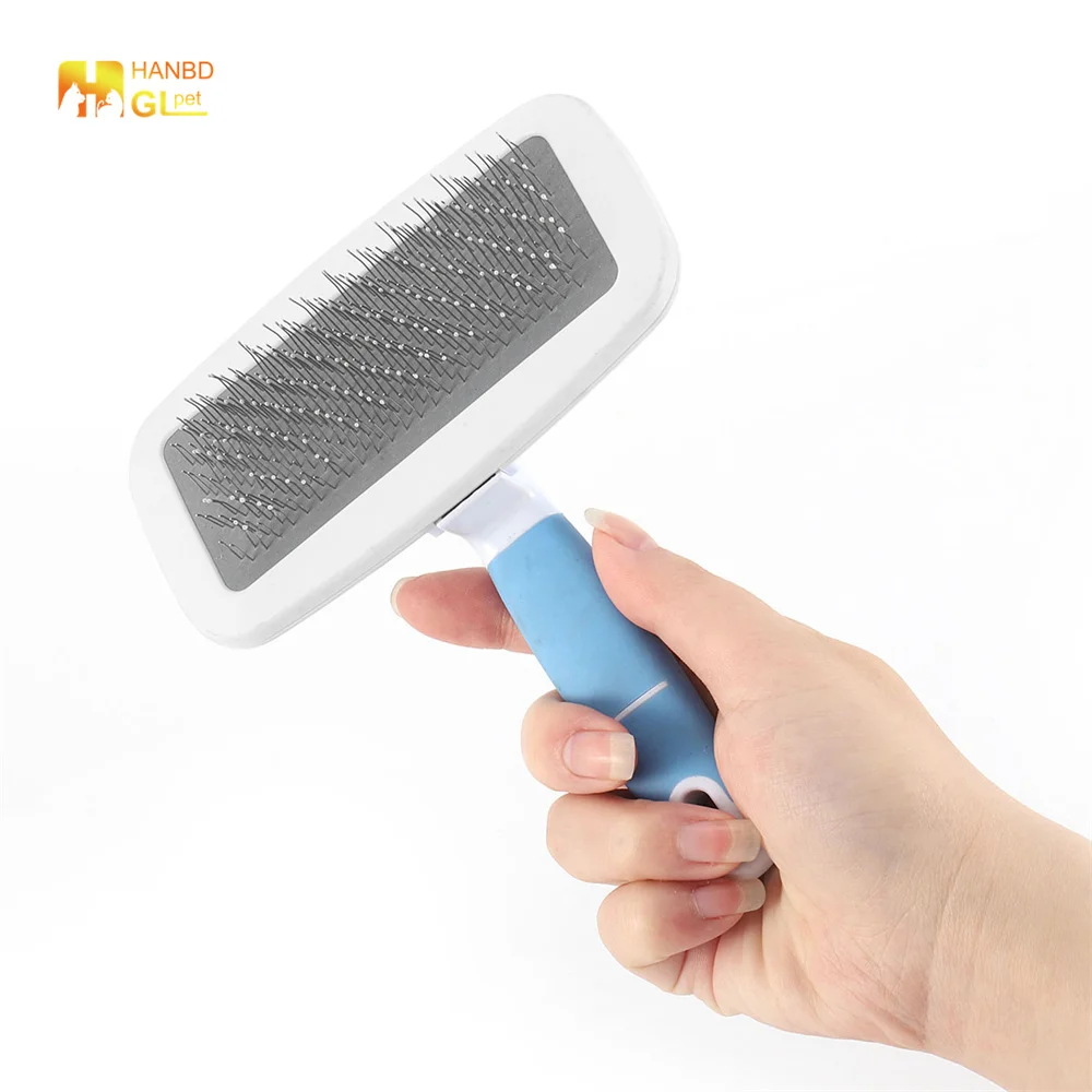 Dog & Cat Brush for Shedding & Grooming - Detangling Self-Cleaning Brushes for Dogs, Cats & Pets