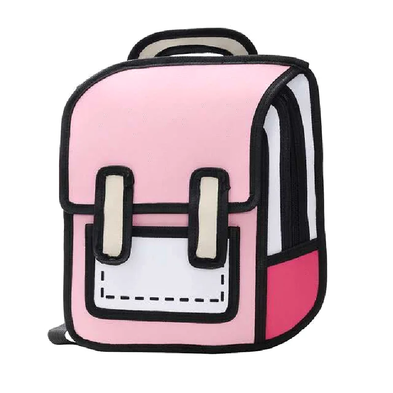 Best Selling Kids Kindergarten Bookbag Fashion 2D Cartoon Baby Girls Boys Children 3D Backpack School Bags Printing Polyester