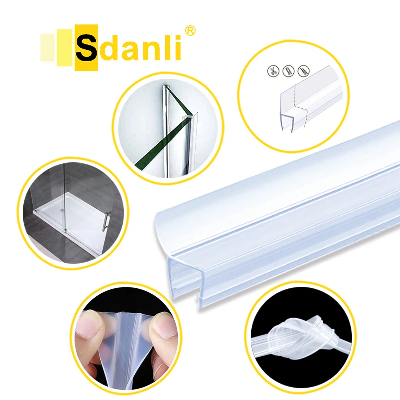 Bottom Rail PVC Material Rubber Sealing Strip Rubber Sealing for Glass Door