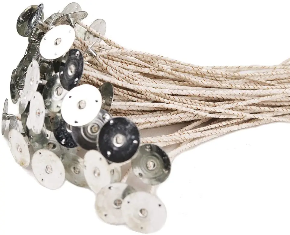 HTP Cotton Tealight Wax Candle Wick Mental Tap Make Customized Size Cut And Dipping From USA