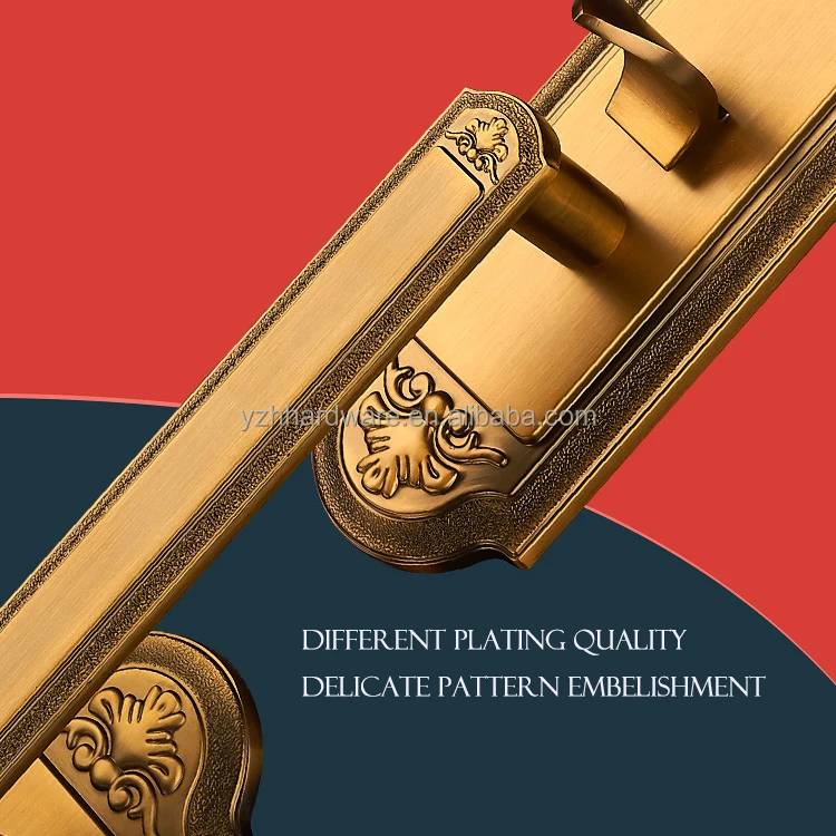 Прямая продажа с завода, роскошный Европейский двойной замок для входной двери, набор ручек, домашний охранный дверной замок