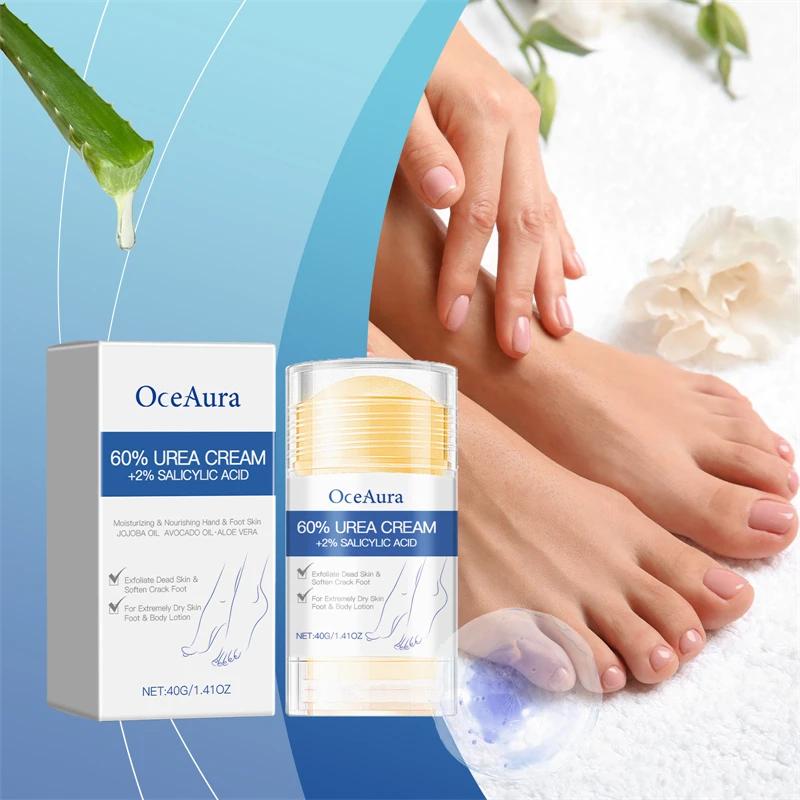 OceAura urea salicylic acid hand foot cream wholesale moisturizing nourishing softening exfoliating hand cream with logo