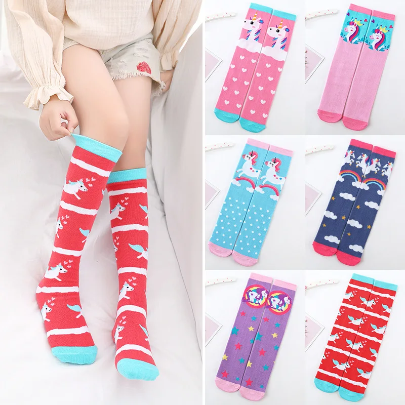 
Korean Girls for Kids for Children Sock Cotton Trending Cute Play Kid Cartoon Childrens Knitted Unicorn Socks Kids 