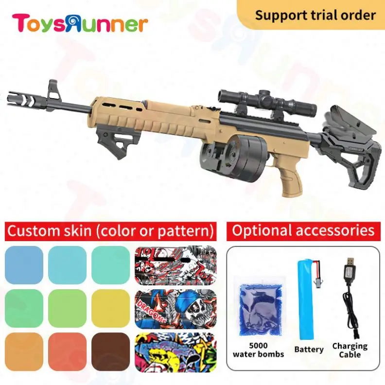 Cheap Soft Bullet Gun Shell Ejecting Metal Toy Gun Fully Auto Electric Awm Sniper Shot Continuo Soft Bullet Gun For Adults