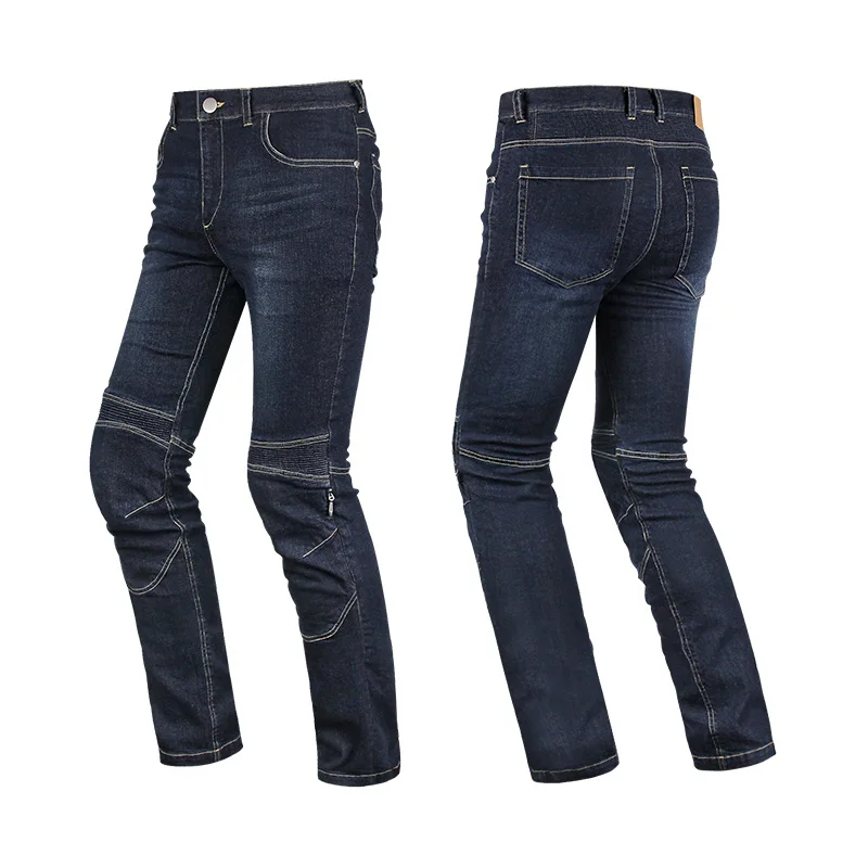 LYSCHY Motorcycle Cycling jeans summer Thin style elastic jeans High Quality Anti-collision racing jeans pants