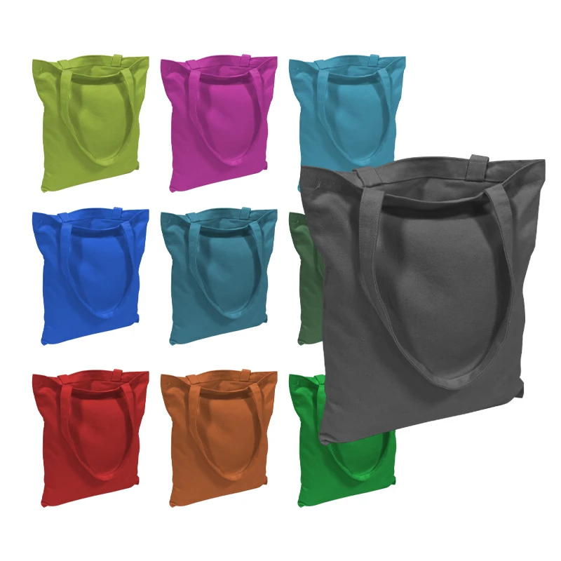 Good Quality Printed with LOGO one shoulder enterprise advertising, shopping canvas cotton hand held gift Bags/