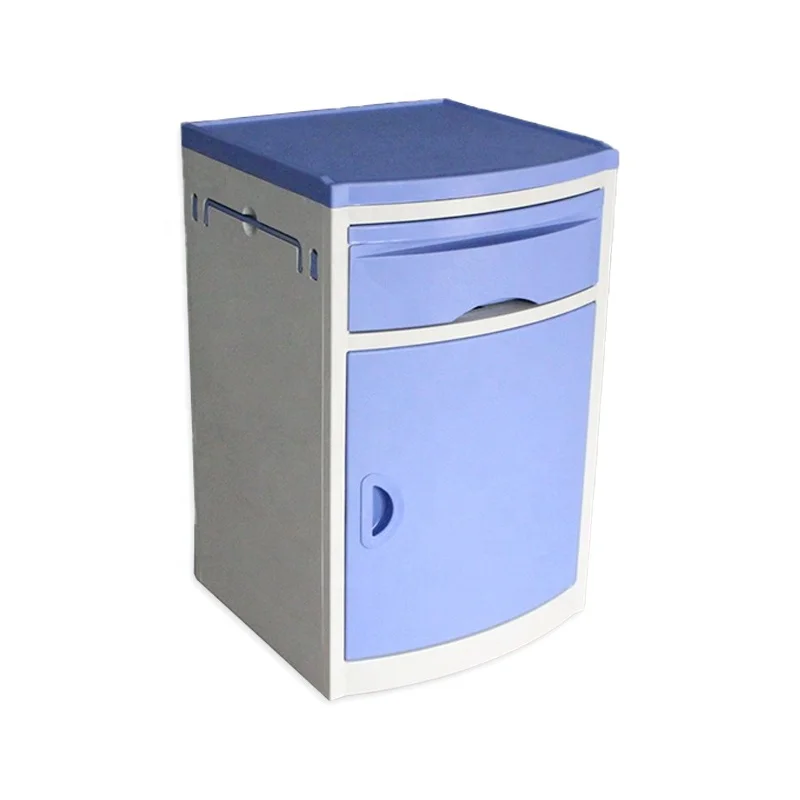 High Quality Hospital Storage Furniture Economic Hospital Bed Side Cabinet D1 ABS Plastic Medical Bed Side Cabinet