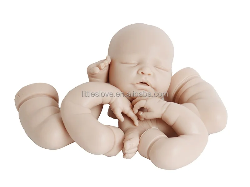 Reborn Doll Solid Silicone Kits Small Dolls Rubber Baby Realistic Molds Kits