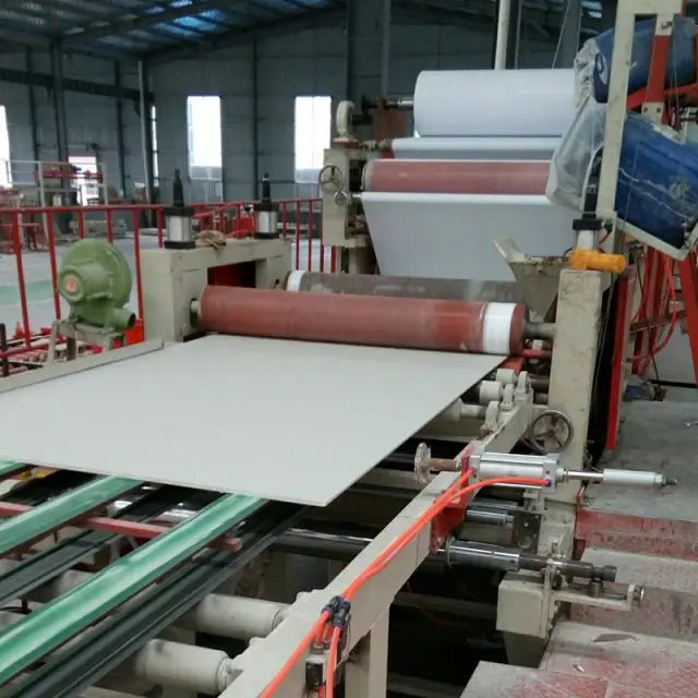 Simple and easy to operate automatic/semi-automatic gypsum board ceiling tiles production line