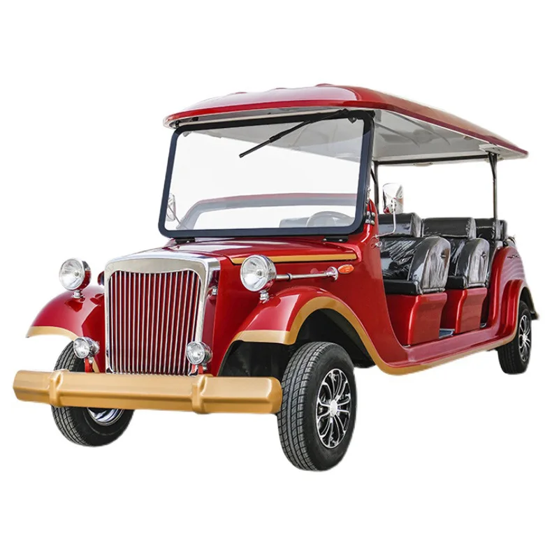 Motorized Golf Push Cart Vintage Custom Lifted Street Legal 2 Seats vintage car  48 Volt Electric Golf Cart classic car