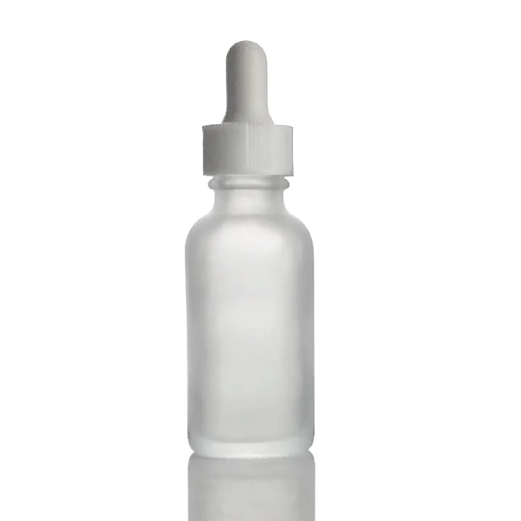 cosmetic spray pump clear frosted glass boston round bottle 4oz 8oz cosmetic bottle