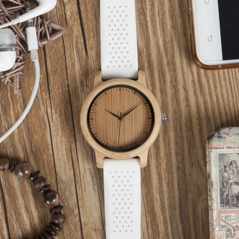 BOBO BIRD Wholesale Luxury Silicone Men Wood Watches