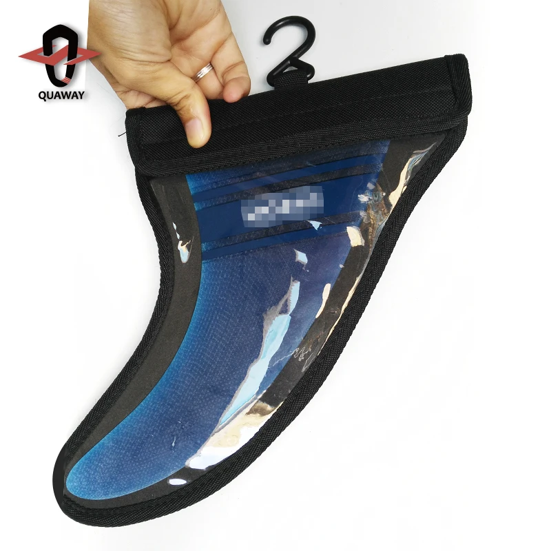 Custom Blue Fiberglass Resin Carbon Single Fins Surfboard SUP Longboard Fin Centre Fin