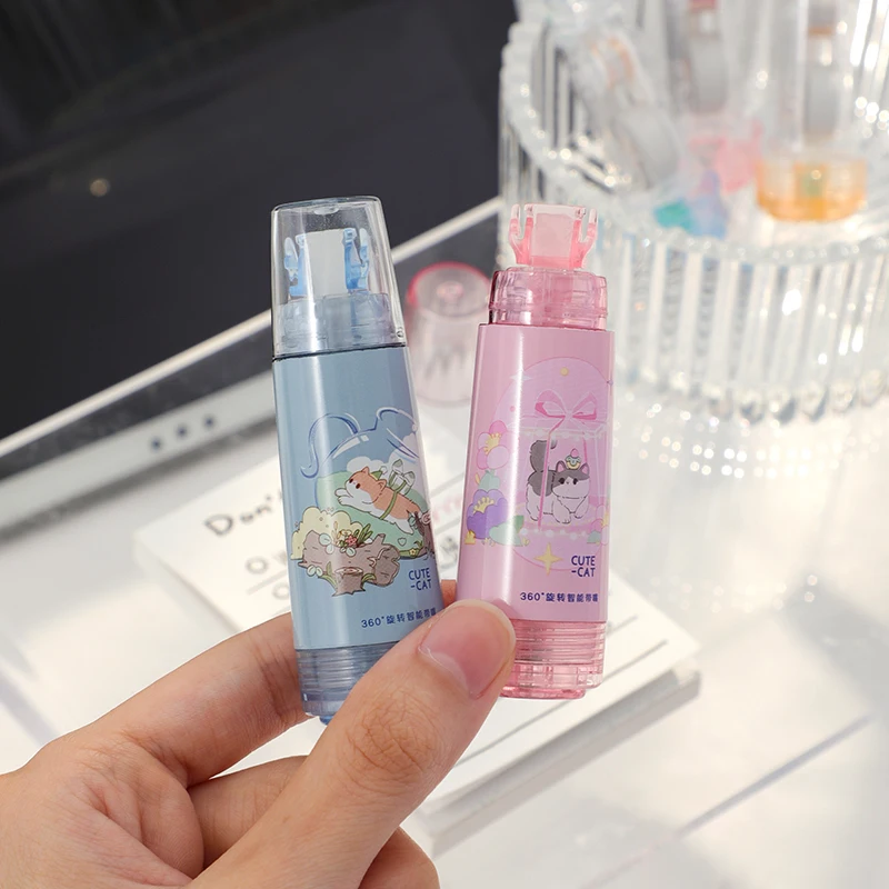 Factory OEM  customization  cute  small  mini correction supplies  transparent  Refillable  kid student correction Tape