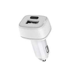 Dual Usb Car Charger Adapter with Led USB C Car Charger Type C Car Charger for iPhone 12
