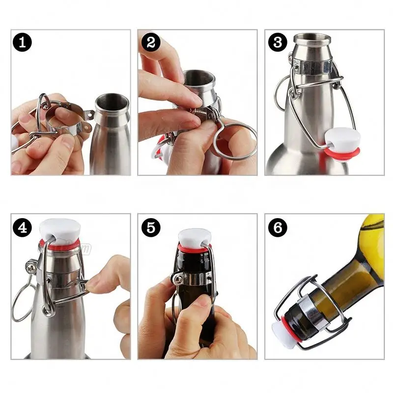 
Amazon hot sale Cap Swing Top Cap for Wine Beer Bottle 