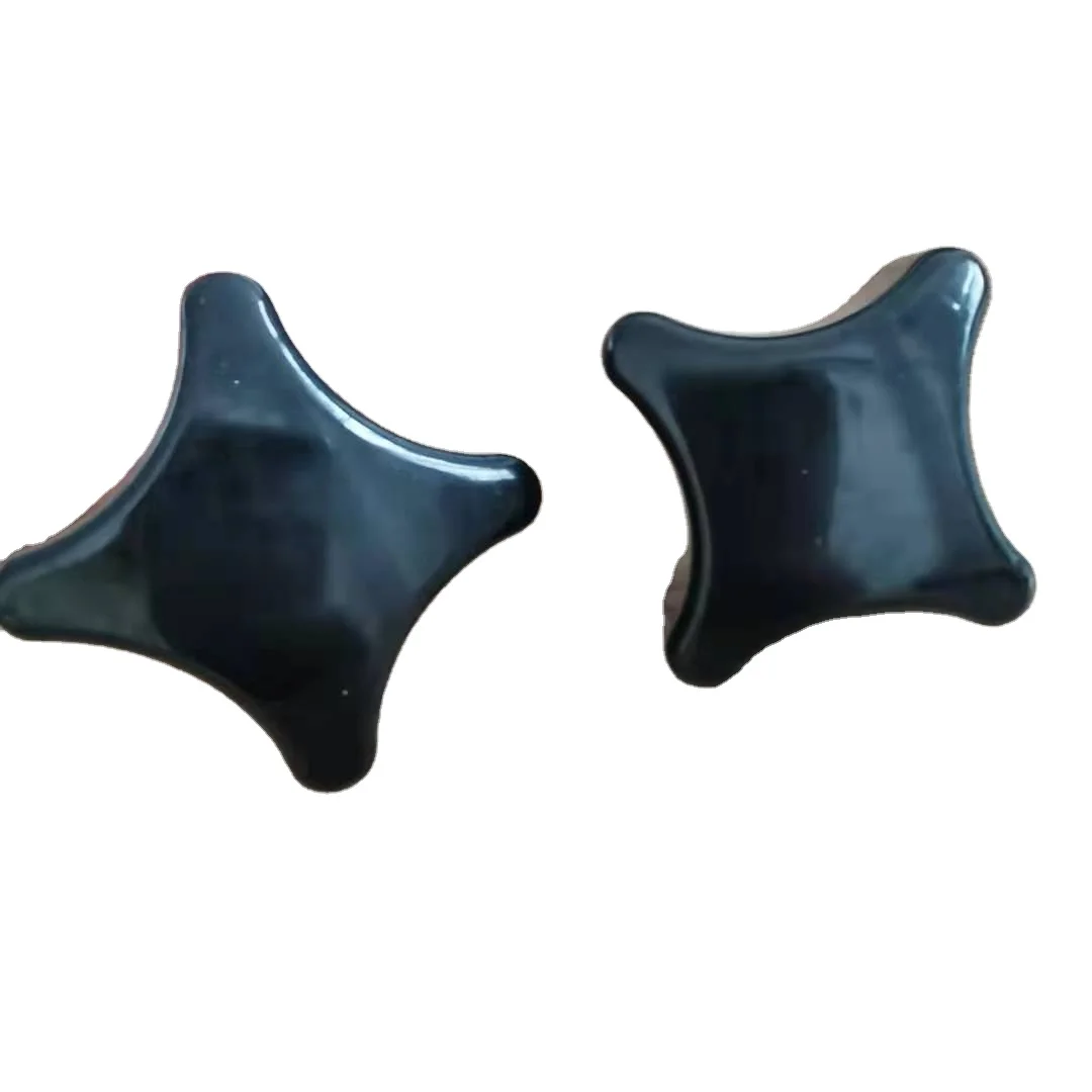 BT 100205 High Quality Luxury Modern M8 Female Black Plastic Cross Handle Knob