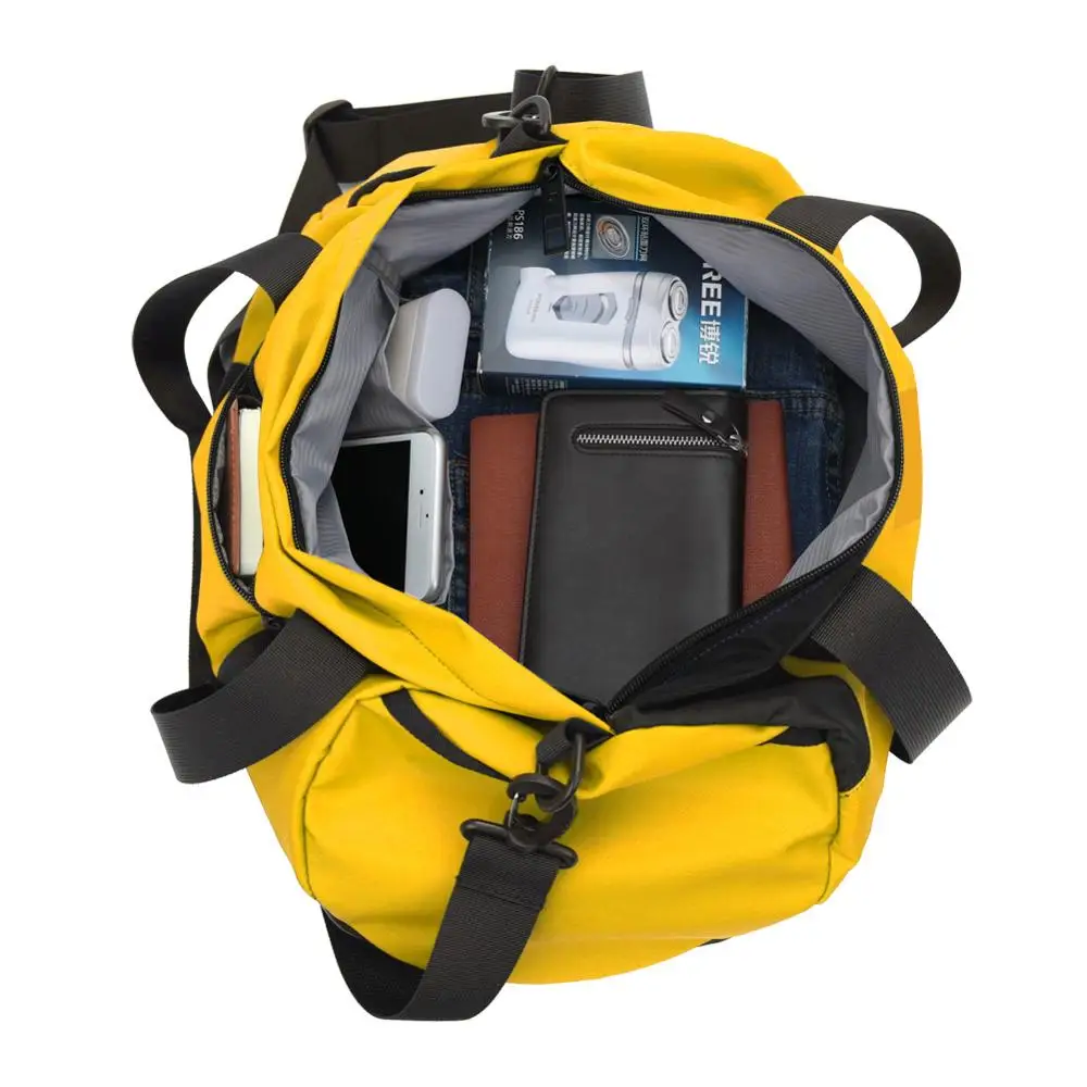 Custom weekend travel gym handbag outdoor sports waterproof laptop duffel bag shoe compartment