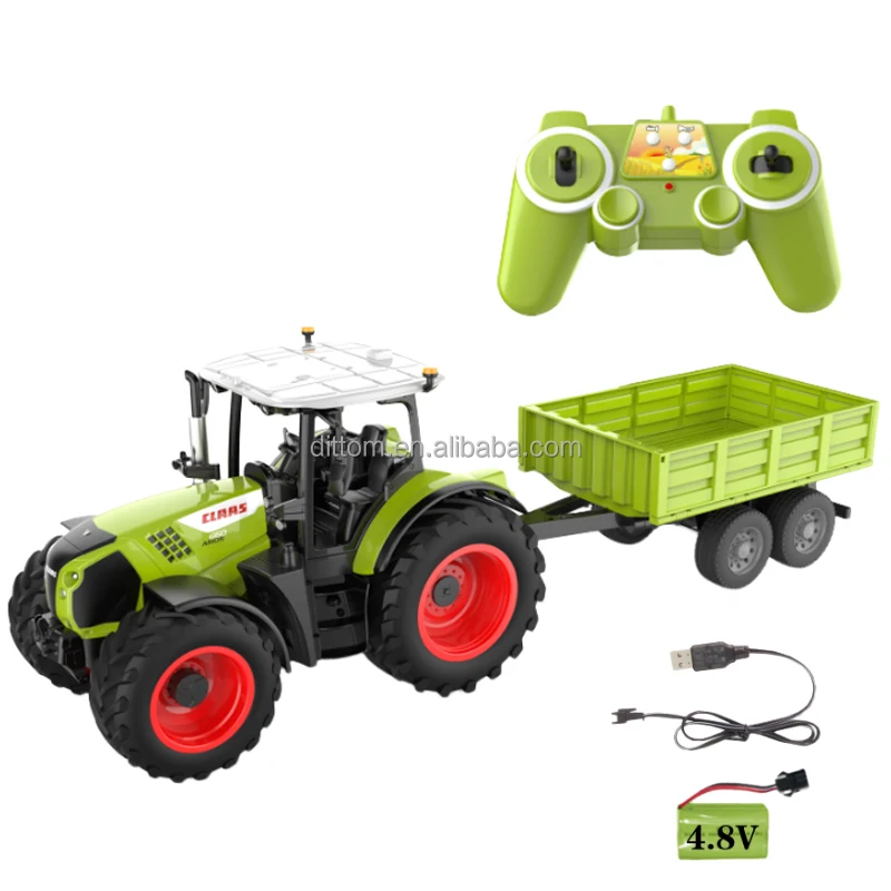 DoubleE E692-003 1/16 RC фермерский трактор самосвал 2 4 г сельскохозяйственный опрокидывающийся ПРИЦЕП МОДЕЛЬ инженерного автомобиля игрушки