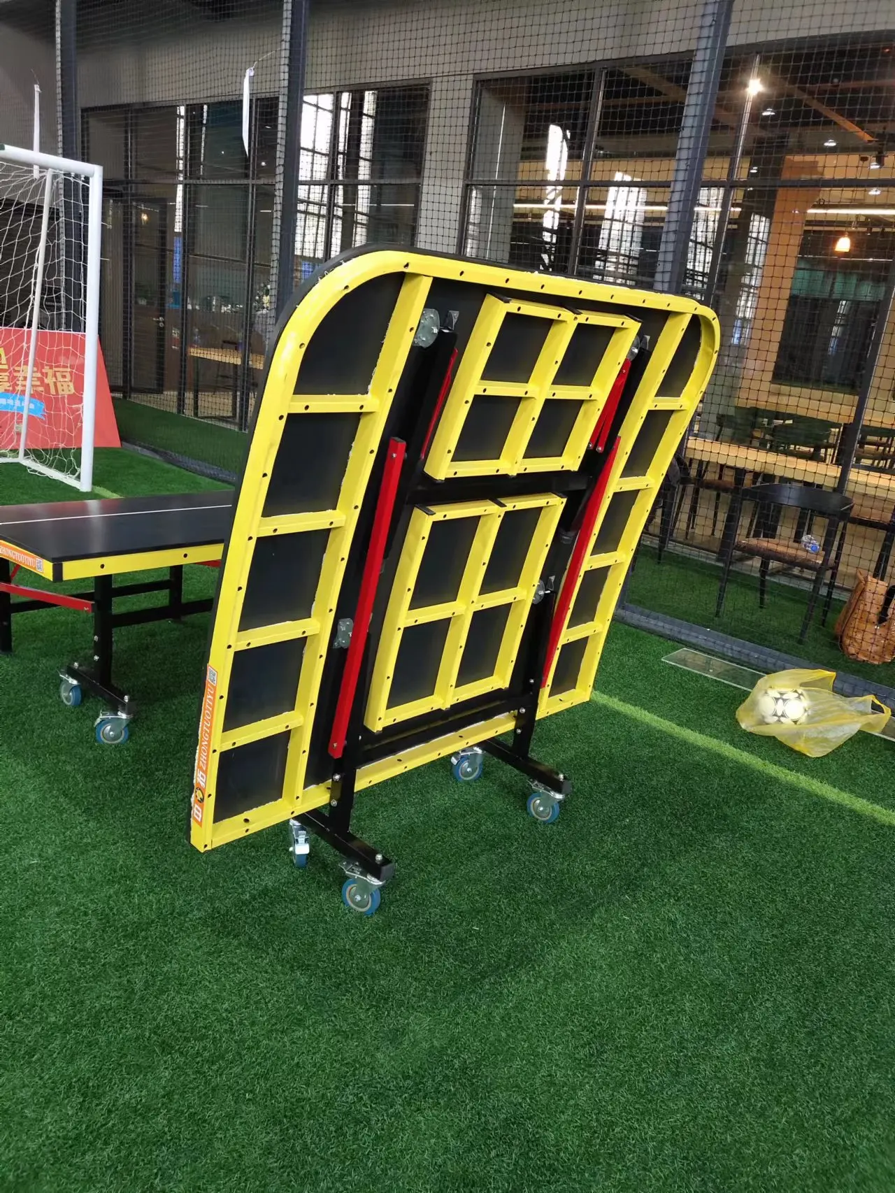 Hot sale foldable movable sports football table tennis tables for outdoor