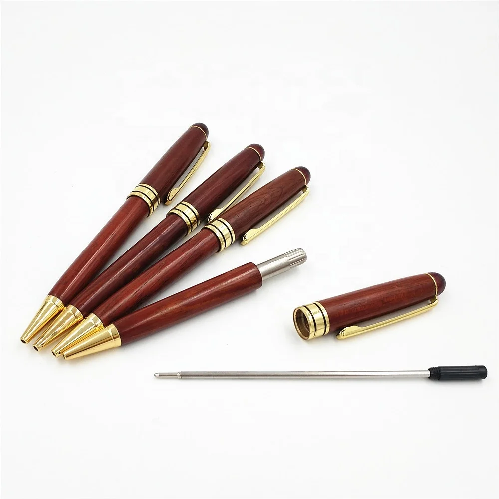 Mahogany ballpoint pen black refill 0.5 rotary writing spot wholesale