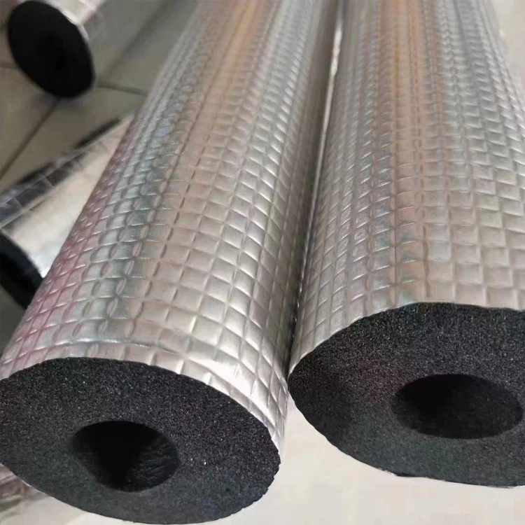 Open Self-Adhesive Water Pipe Antifreeze Insulation Aluminum Foil Rubber Foam Pipe