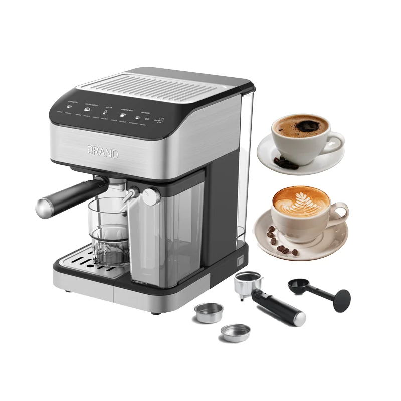 8-in-1 Espresso Coffee Machine Milk Frother Automatic One-Touch Coffee Maker for Single or Double Shot Cappuccino Latte Espresso