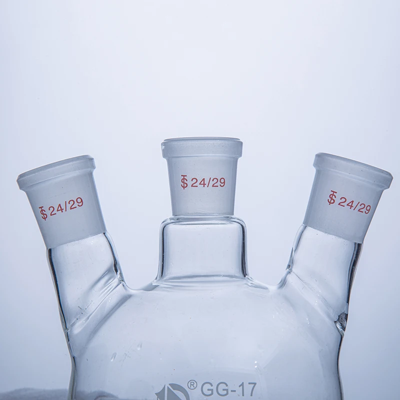 25 50 100 150 250 500 1000 2000 3000 5000 10000 20000 30000 50000ml three ports Short Path Distillation Glass Round Bottom Flask