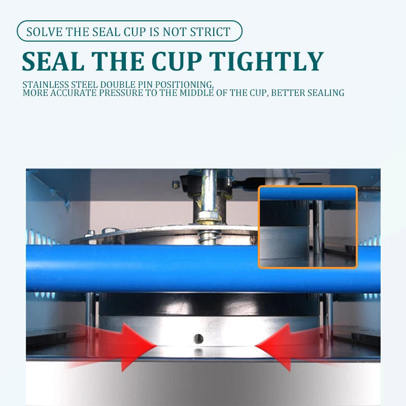 Manual bubble tea plastic paper cups film cutting sealer sealing machine cup sealer
