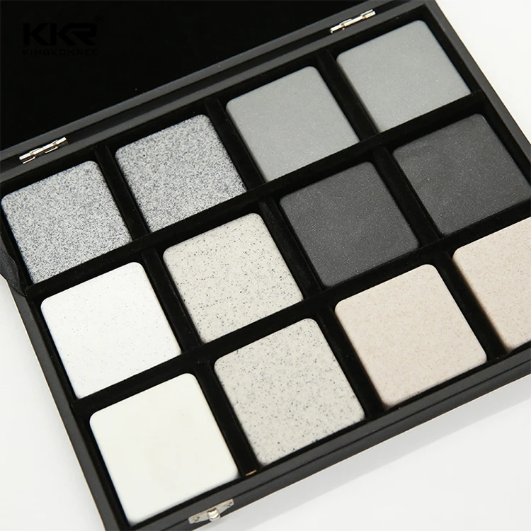 Customized Artificial Composite Stone Sparkle Quartz Floor Tile countertops sheet black Engineered quartz stone