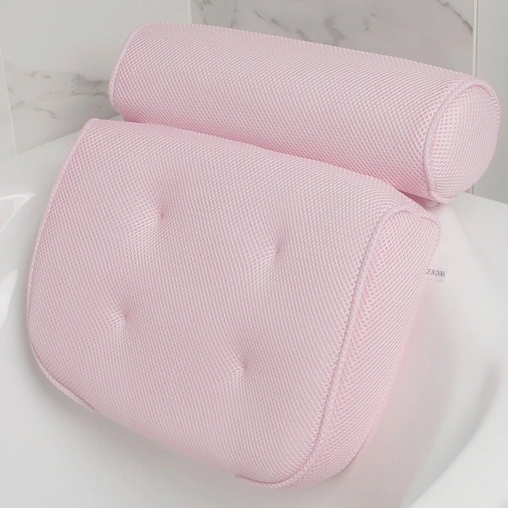 Best seller 2021 Luxury bath pillow  eco 3d mesh neck back bath spa pillow cushion for bath tub